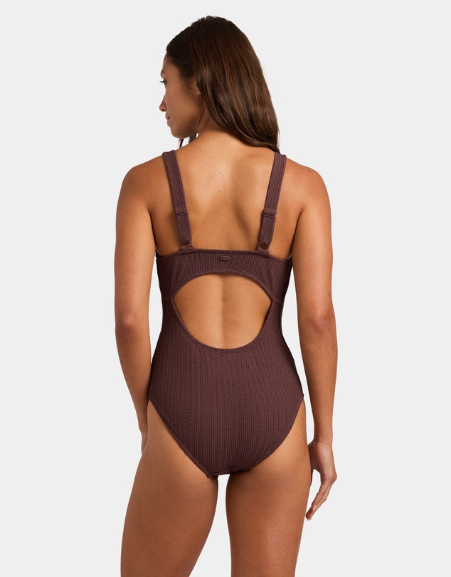 Roxy - Womens Aruba V Neck One Piece Swimsuit
