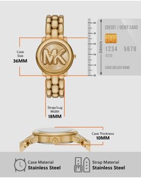 Michael Kors - Phoebe Gold Tone Analogue Watch