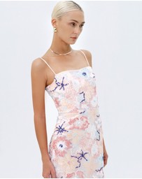 JUSTIN TONG - Jessica Beaded Midi Dress