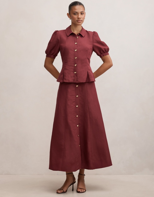 Forever New - Foster Button Maxi Skirt