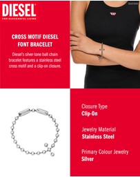 Diesel - Diesel Font Silver Bracelet