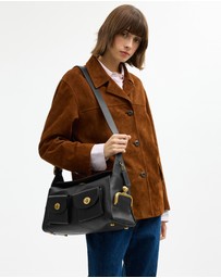 Coach - Natural Grain Leather Haversack Bag