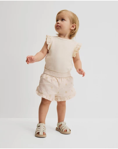 Country Road - Pull On Embroidered Short