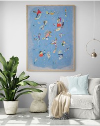 Inka Arthouse - Sky Blue by Wassily Kandinsky Art Print