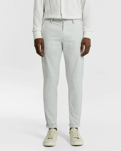 yd. - Terrazzo Check Skinny Chino