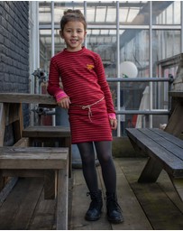 Quapi - Kalina Long Sleeve Stripe Dress - Kids-Teens