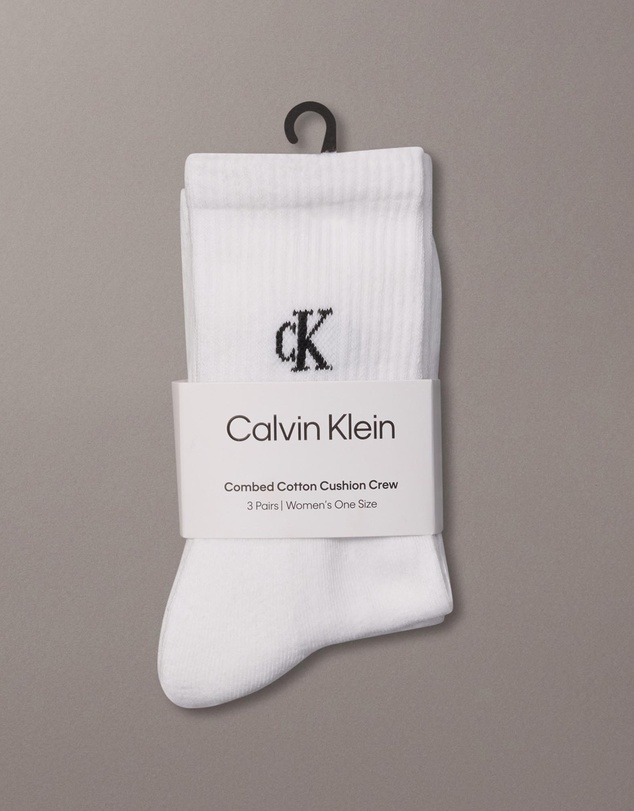 Calvin Klein - 3-Pack Cushion CK Monogram Socks