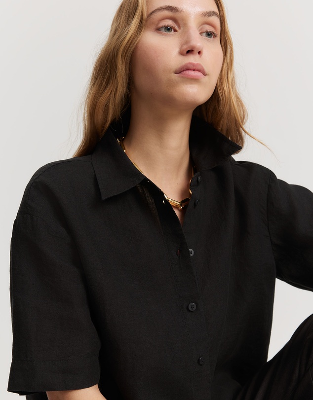 Country Road - Organically Grown Linen Short Sleeve Shirt