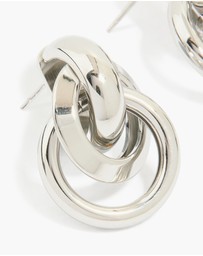 Lovisa - Waterproof Stainless Steel Knotted Link Drop Earrings