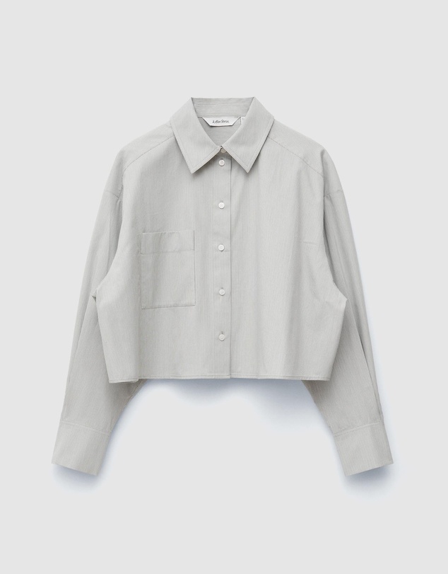 & Other Stories - Cropped Oversized Cotton Shirt