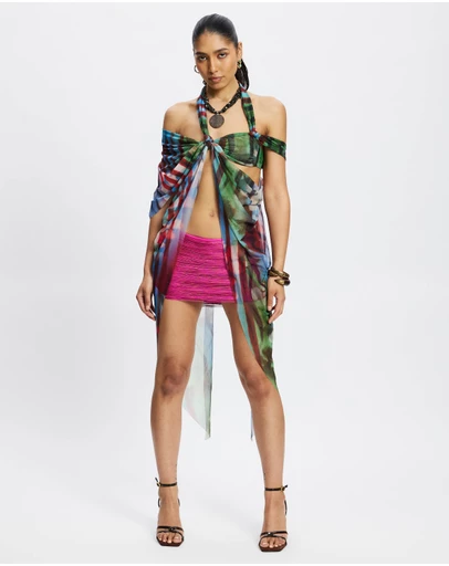 Jaded London - Asymmetric Longline Bra Top