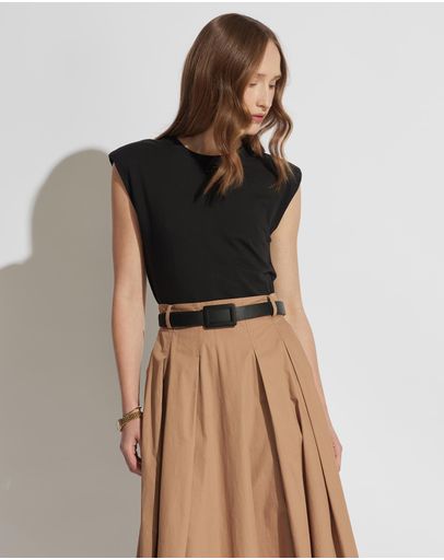 contrast with brown colour dress Contrast Drape Taffeta Gown Brown  Roland Mouret