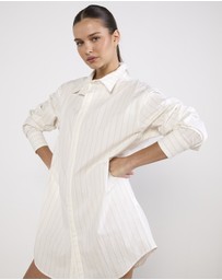 Cirkular - Pre-Loved - Luuda Pinstriped Shirt Dress
