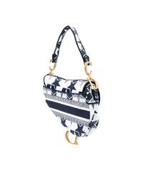 Pre-Loved by Azura Reborn - Pre-Loved Embroidered Canvas Stars Saddle Bag