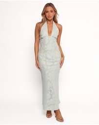 Petal & Pup - Edwards Maxi Halterneck Dress - Sage