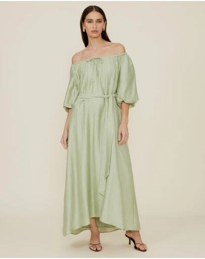 The Fated - Adjustable Neck Midi Dress