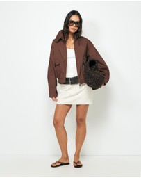 AERE - Ines Funnel Neck Bomber