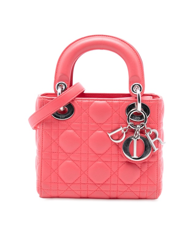 Pre-Loved by Azura Reborn - Pre-Loved Mini Lambskin Cannage Lady Dior