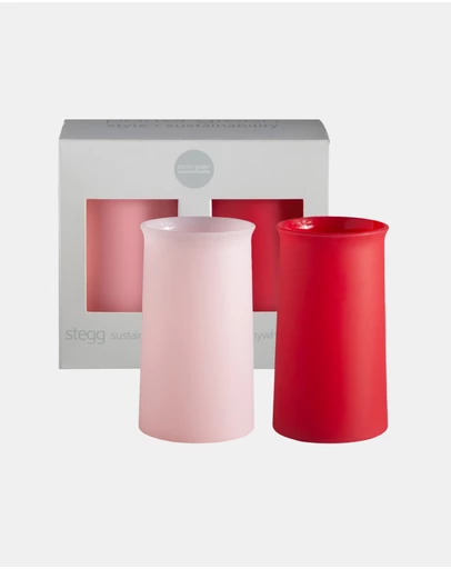 porter green - stegg | silicone unbreakable highball glasses