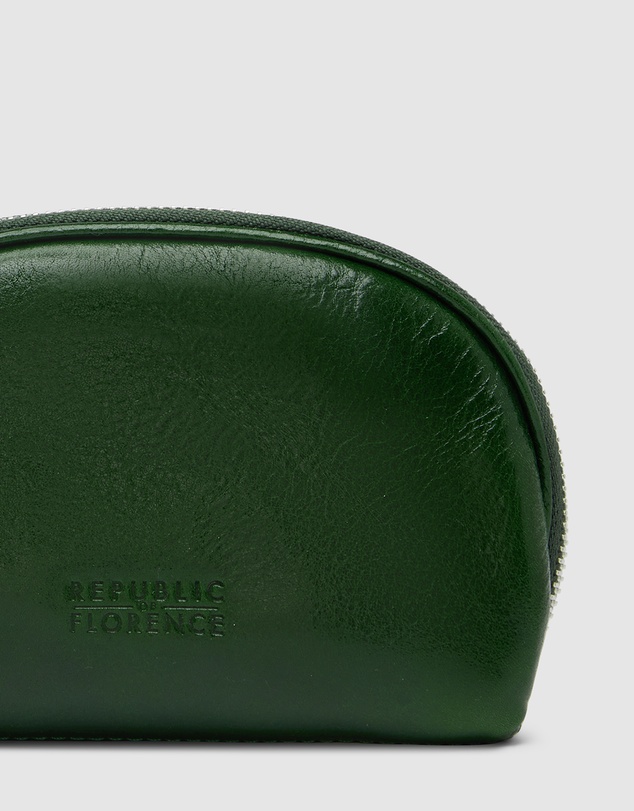 Republic of Florence - Duo Green Leather Pouch Set