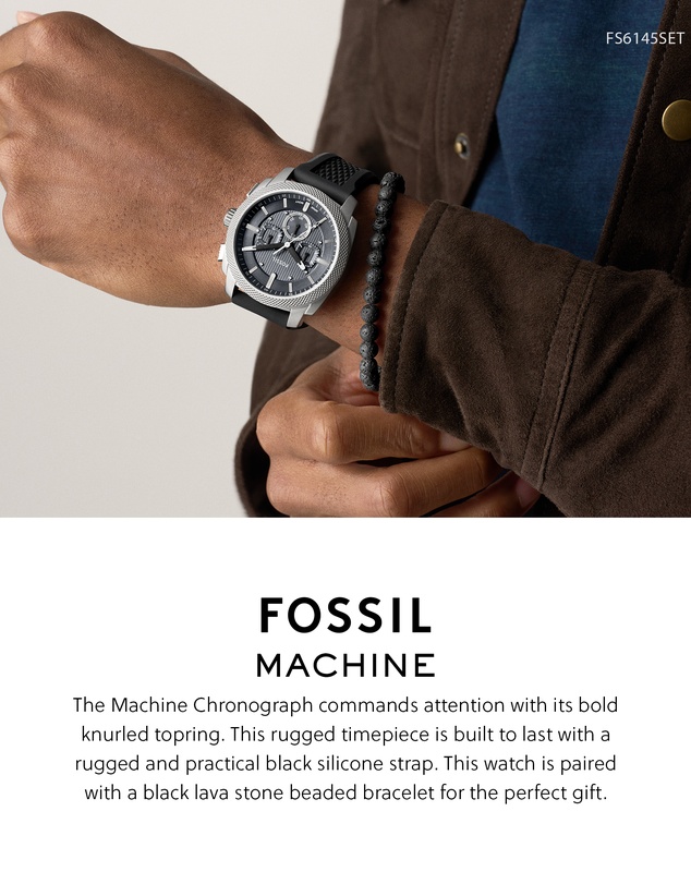 Fossil - Machine Black Chronograph Watch