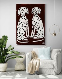 Inka Arthouse - Two Dalmatians by Nancy McKie