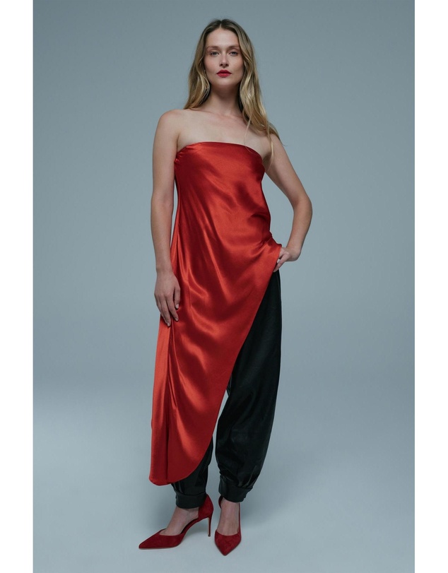 Bardot - Alita Strapless Satin Tunic