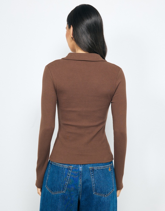 AERE - Tess Button Through Top