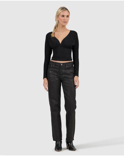 Rolla's - 90'S Boyfriend Jean - Espresso Coated