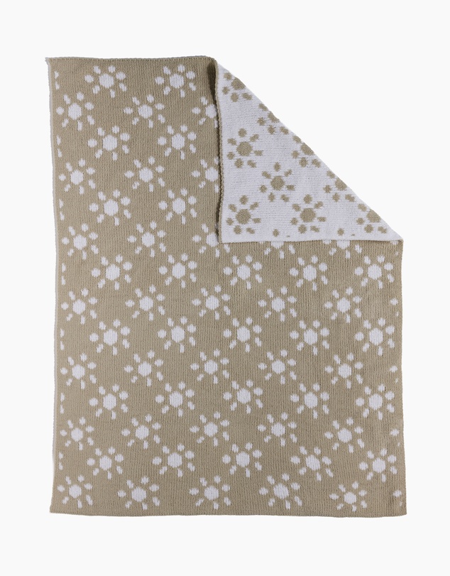 Living Textiles - Chenille Blanket - Sunflower Taupe