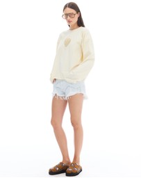THE TALES - We Love Velvet Heart Long Sleeve Tee