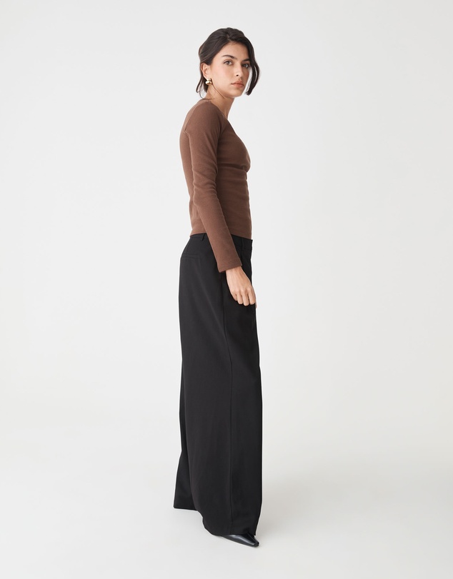 Forcast - Arden Mid Rise Pleated Pants