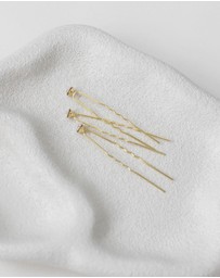 The White Collection - Aria - 6mm Crystal Bridal Hair Pin Trio