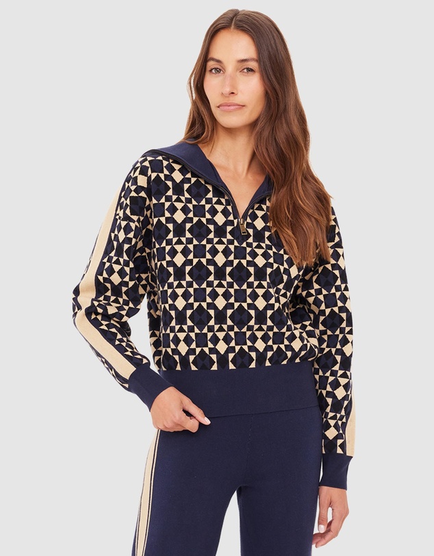 The Upside - Cosmo Kairo Half Zip Knit Jumper