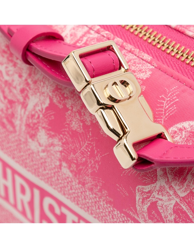 Pre-Loved by Azura Reborn - Pre-Loved Medium Technical Fabric Toile de Jouy Reverse DiorTravel Nomad Pouch