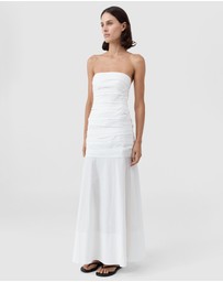 St. Agni - Gathered Strapless Longline Dress