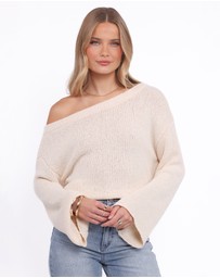 Petal & Pup - Kosas Off Shoulder Knit Top - Cream