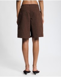 Lover - Vesper Suede Look Shorts