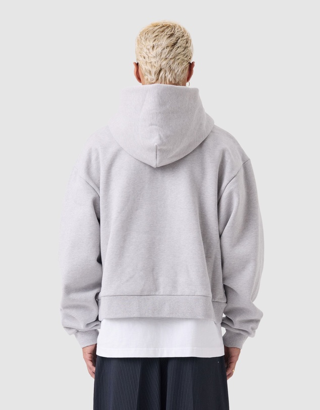 Zanerobe - Box Crop Hood Grey Marle