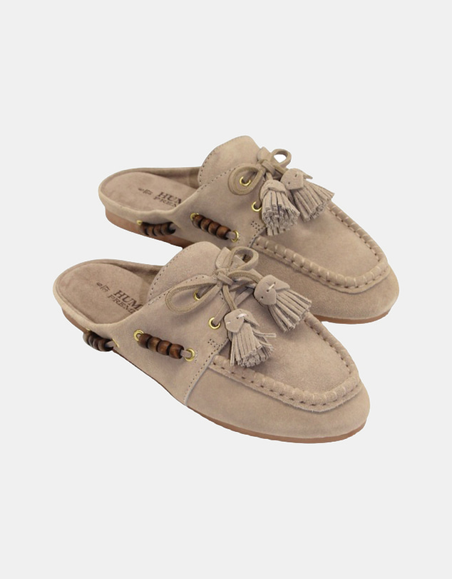 Human - Women's Kora Mule Sandal Natural Suede