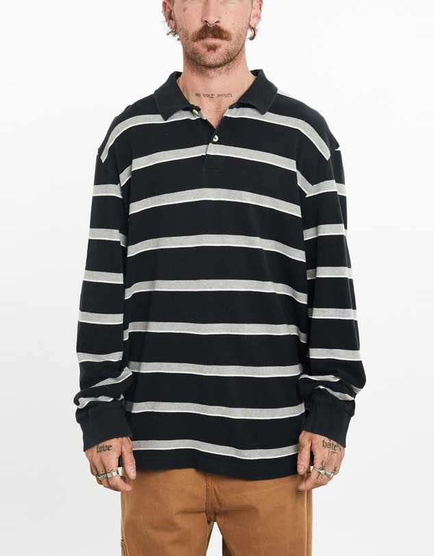 Vintage by The Real Deal - Pre Loved - Vintage Nautica Long Sleeve Polo Shirt