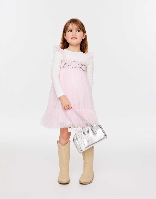 Cotton On Kids - Floral Flutter Sleeve Dress Up Dress