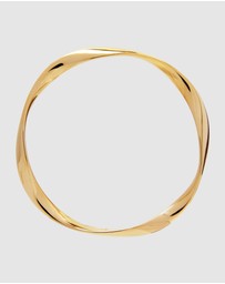 Najo - Large Garden of Eden Yellow Gold Bangle