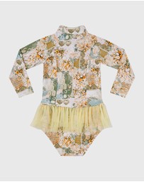 Aqua Blu Kids - Mosaic Long Sleeve One Piece - Babies