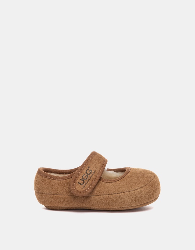 EVERAU - Australian Shepherd Ugg Millie Toddler Cow Suede Upper Loafer Oxfords Flats
