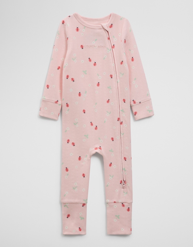 Country Road - Organically Grown Cotton Blend Pointelle Jumpsuit