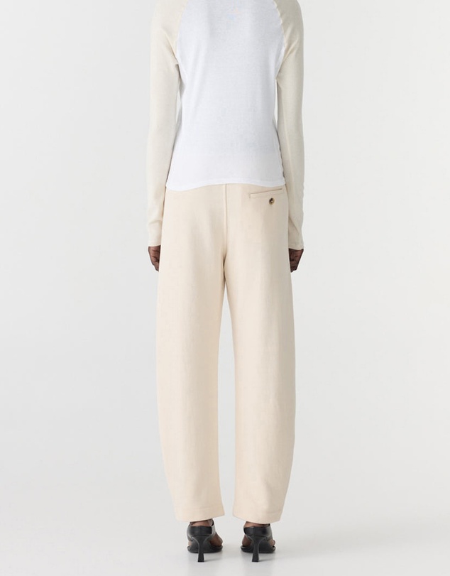 Bassike - Fleece Barrel Leg Trackpants