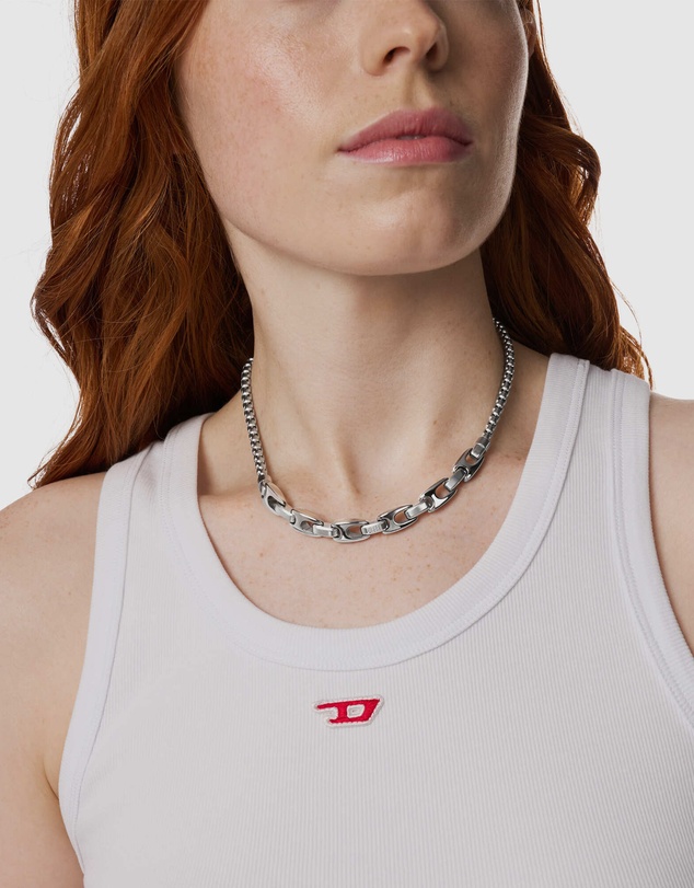 Diesel - Metamorph Silver tone Necklace