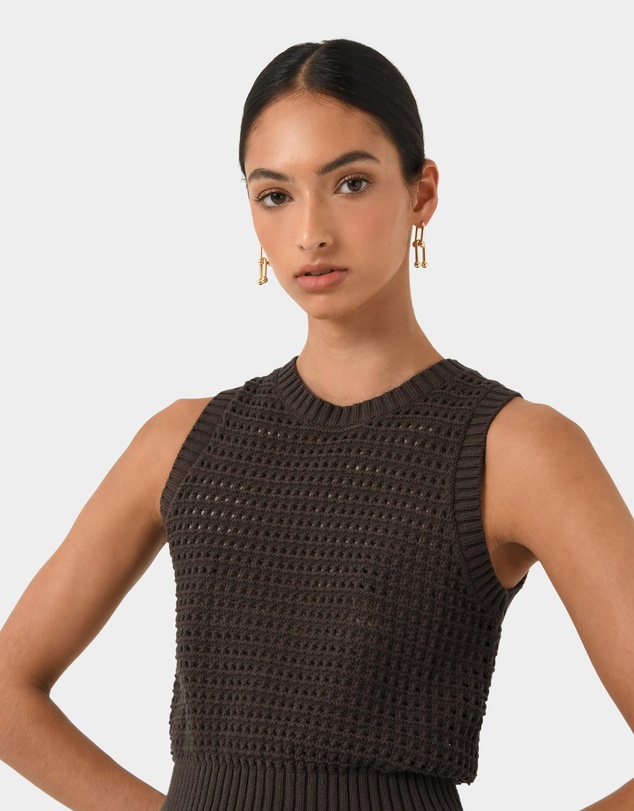 Forcast - Quinta Open Knit Tank