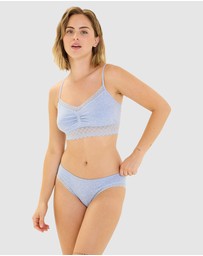 Billet Doux - Zen Dentelle Longline Wirefree Bralette with Lace